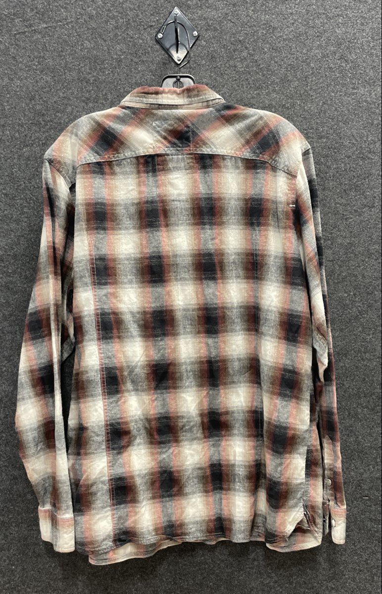 Harley-Davidson Men's Black Label Plaid Pearl Snap Western Shirt Sz 2XL