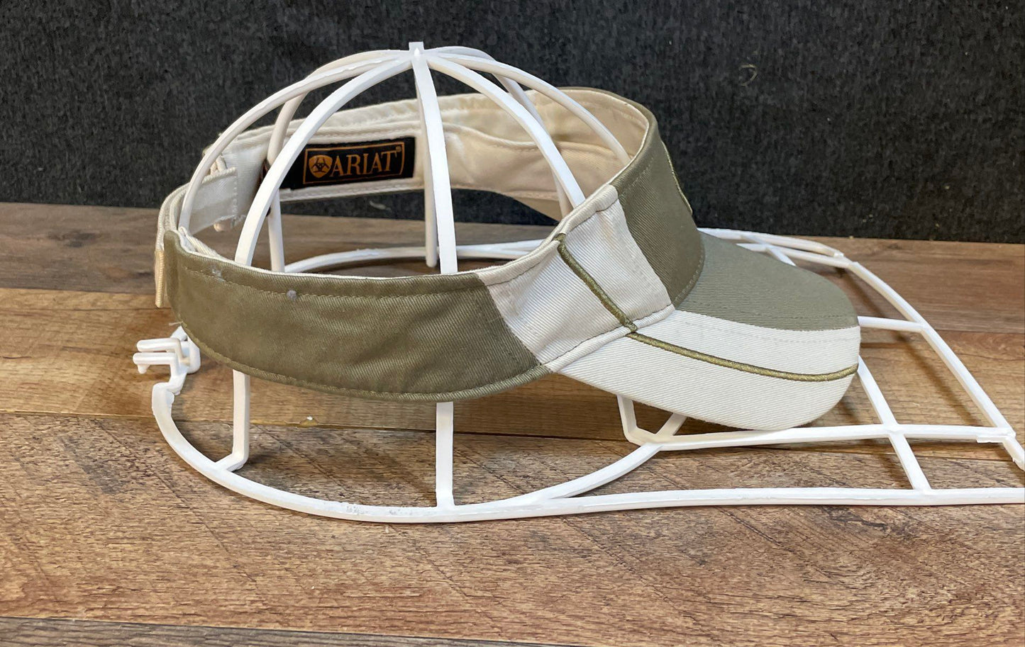 Ariat Unisex Sun Visor Green Tan Adjustable Cotton Logo Colorblock One Size