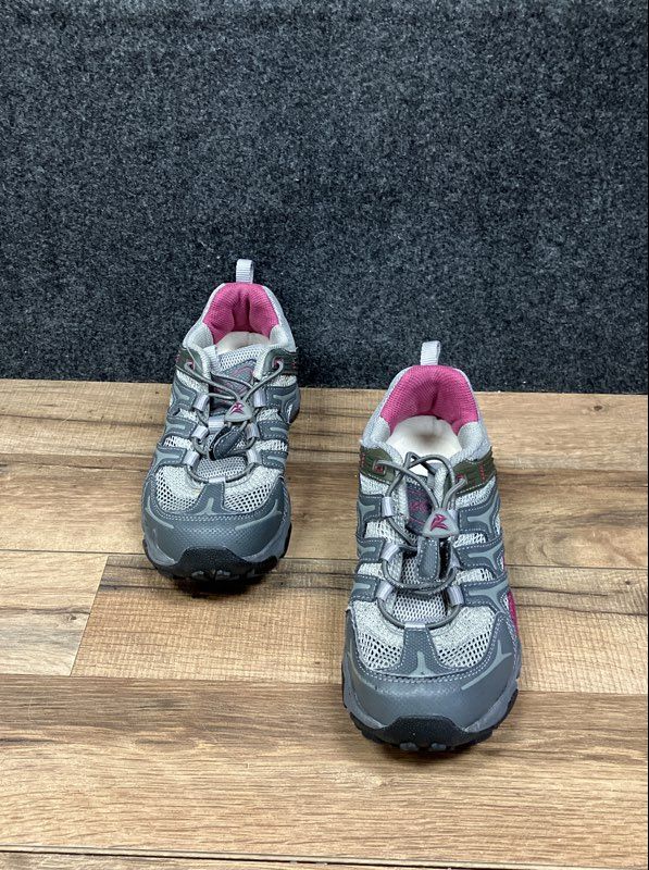 Ecco Receptor Gray Pink Bungee Trail Running Shoes Women's Size 5-5.5