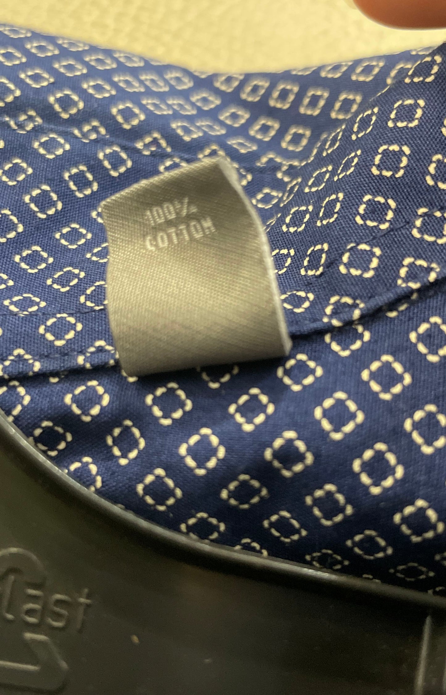 Michael Kors Men's Blue Geometric Slim Fit Untucked Button Down Shirt Sz XL