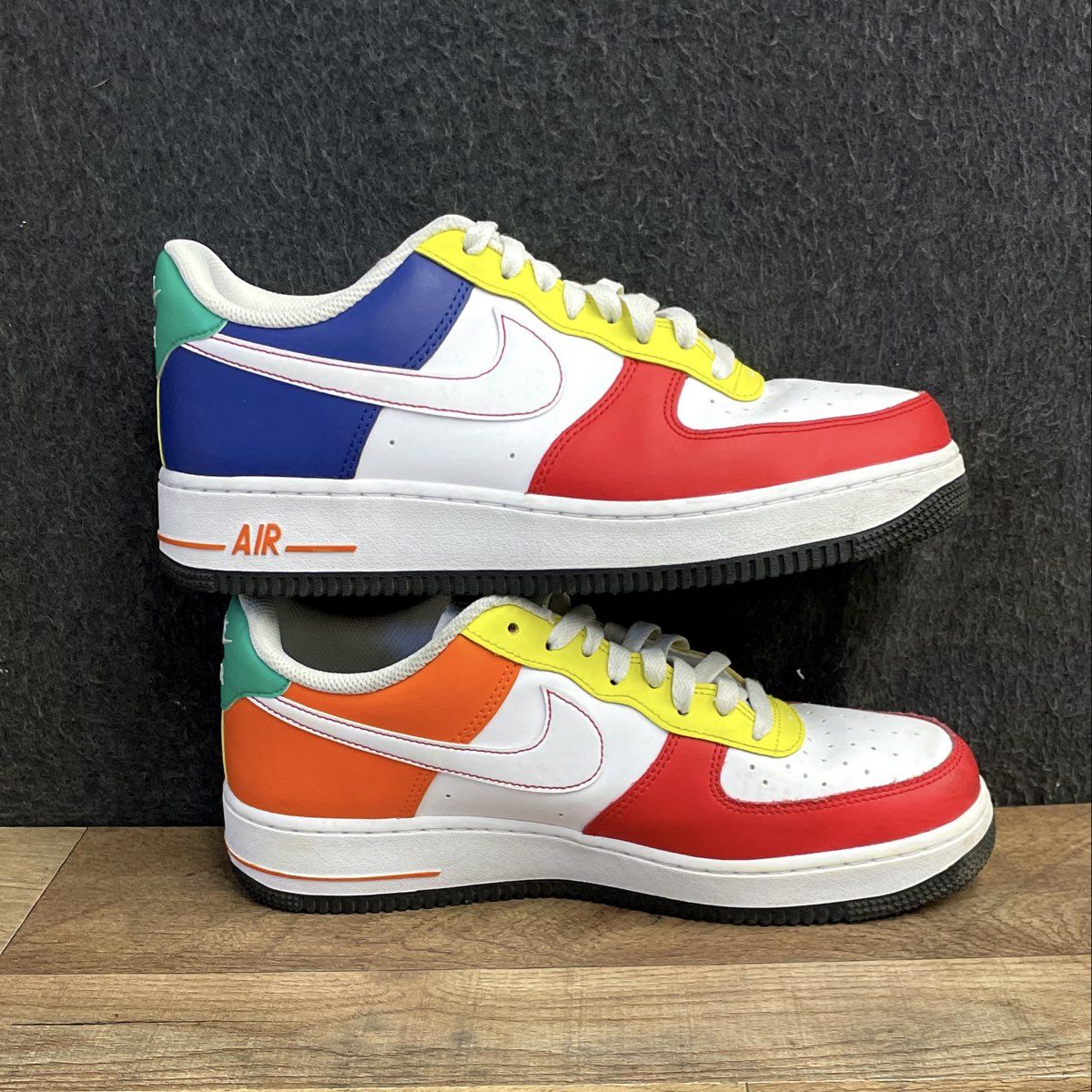 Nike Air Force 1 Low Multi-Color Rubik's Cube Men's Sneakers Size 9