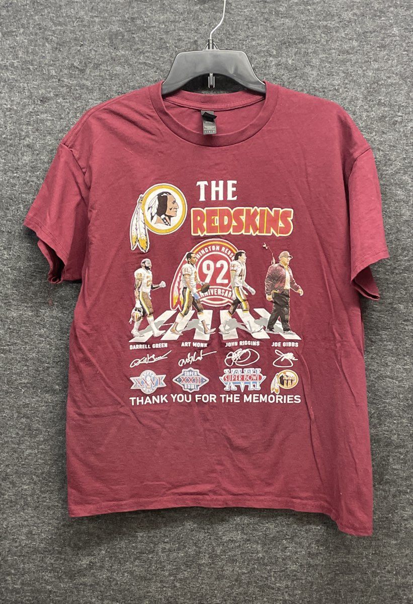 NFL Football Washington Redskins 92nd Anniversary T-Shirt Large Bella Canvas