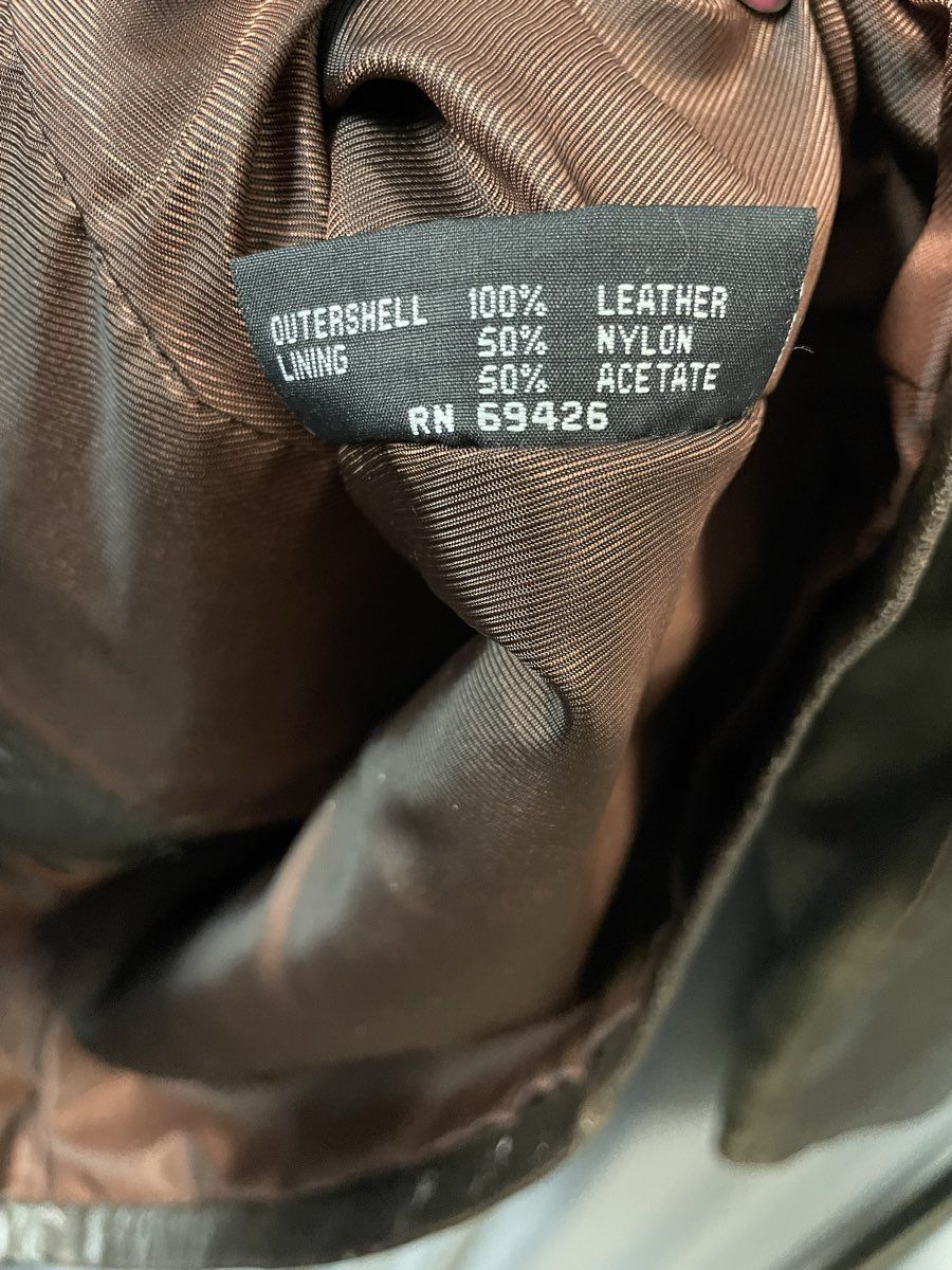 Vintage Y2K Wilsons Leather Maxima Women's Brown Leather Car Coat Size M