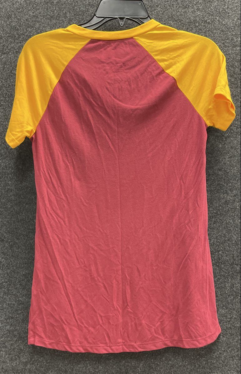 Washington Redskins NFL Team Apparel Raglan V-Neck T-Shirt Women's Sz S