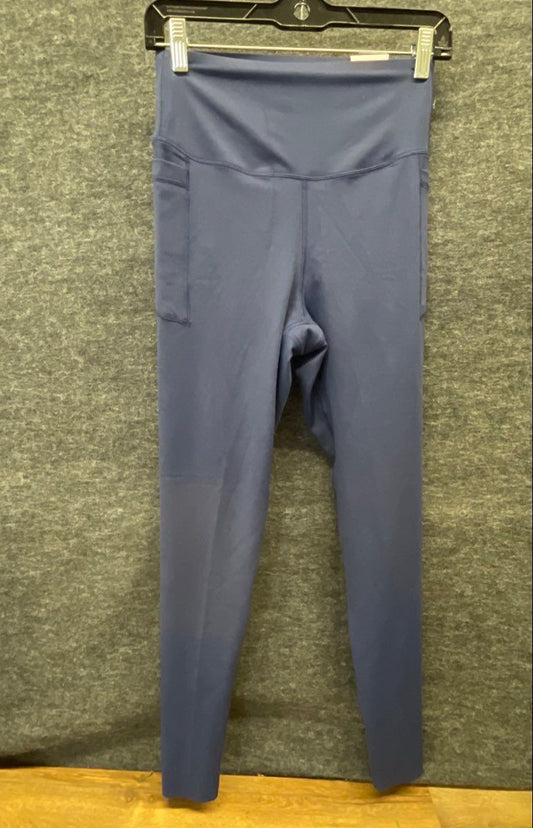 Pink Victoria's Secret Women's Blue Relay Leggings High Rise Pockets NWT Sz L