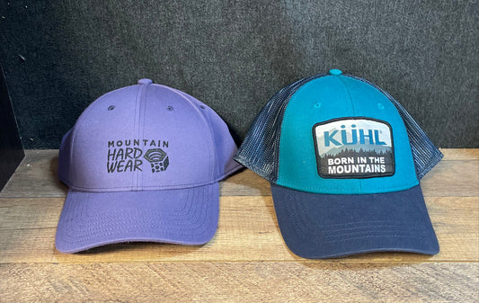 Mountain Hardwear & Kuhl Men's Hat Lot Purple Blue Trucker Snapback Caps Sz OS