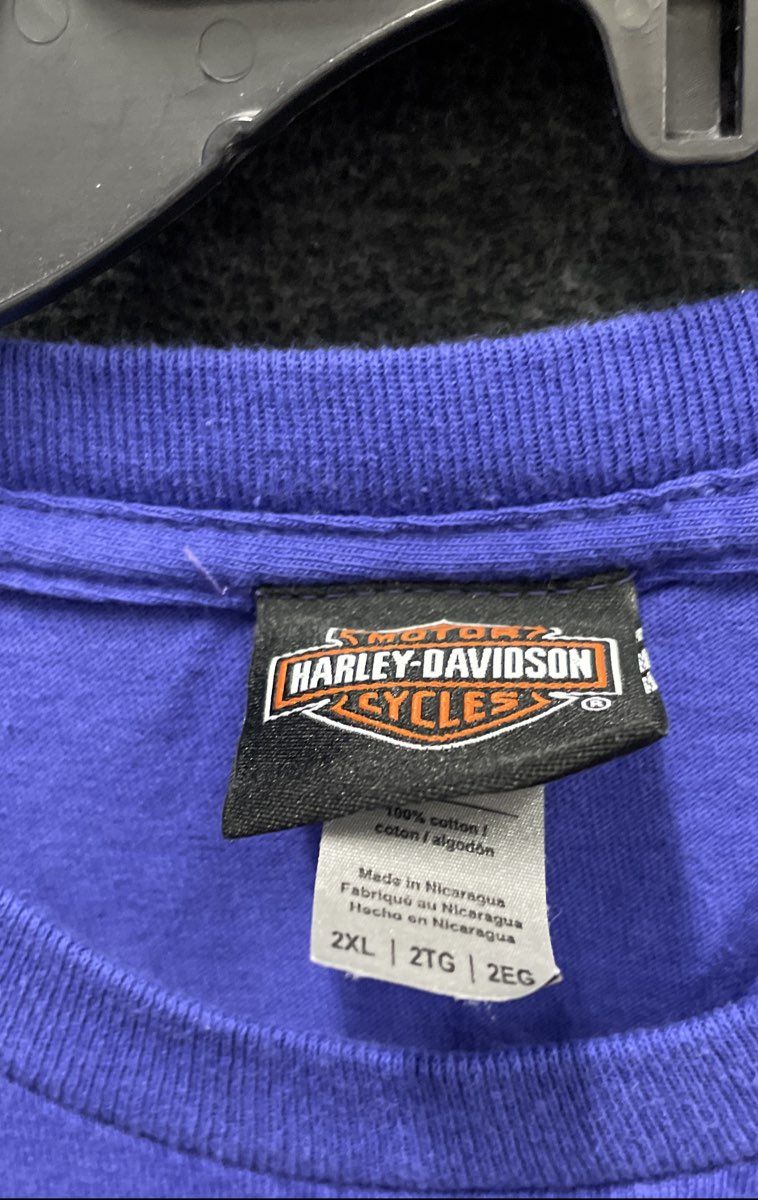 Harley-Davidson Texas Bedford Dealership T-Shirt Purple American Legend Sz 2XL