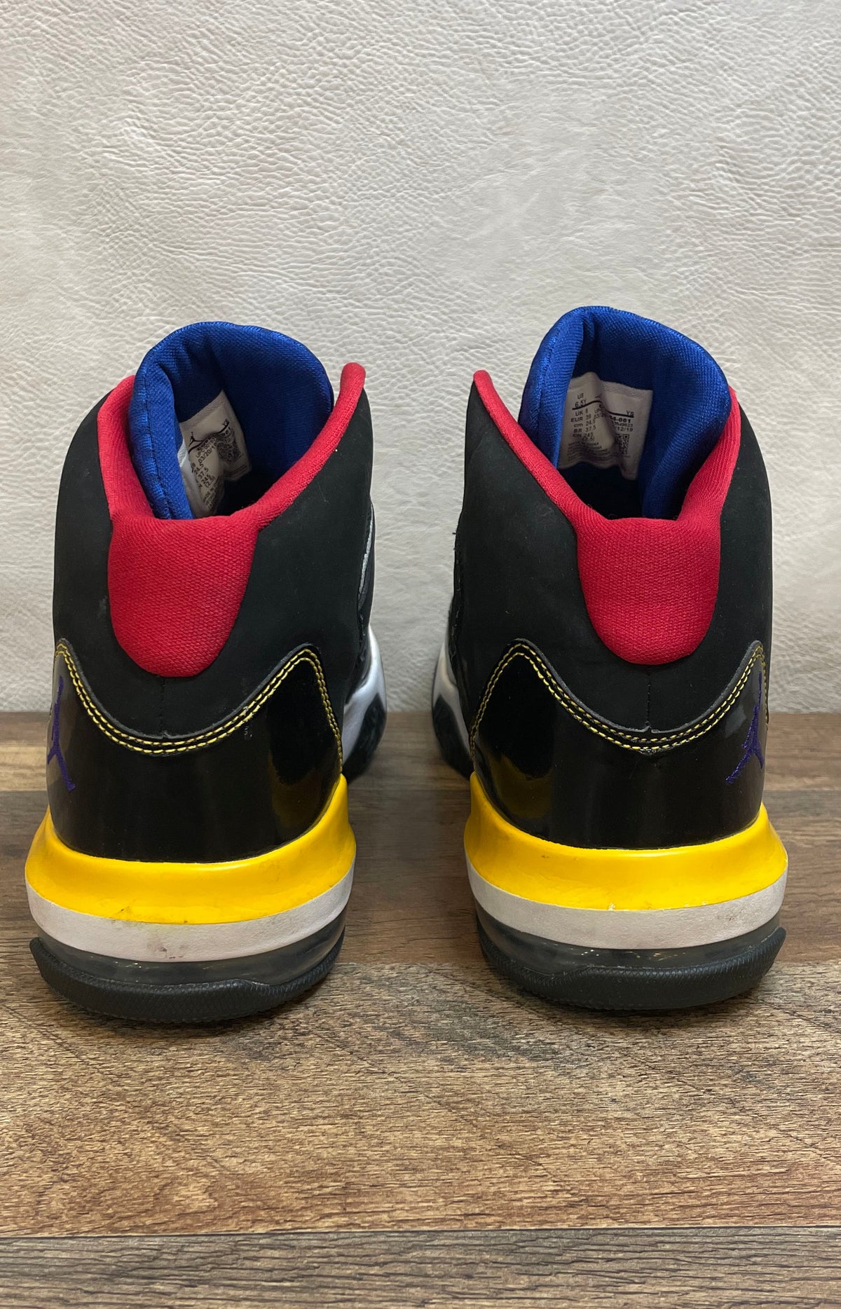 Nike Jordan 6 Rings GS Multi-Color Black Blue Yellow CQ9544-001 Size 6.5Y