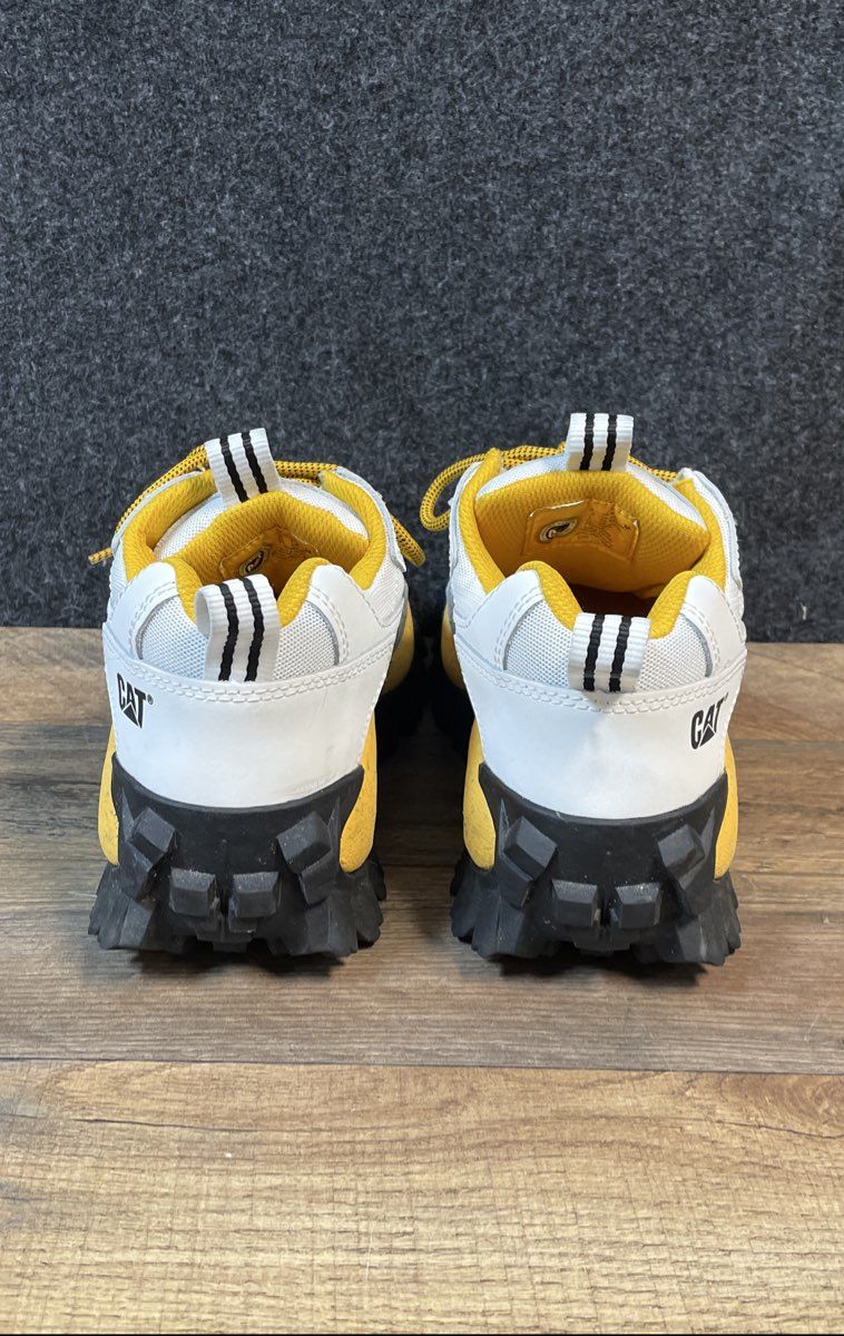 Caterpillar Intruder White Black Yellow Chunky Sneakers Men's Size 8