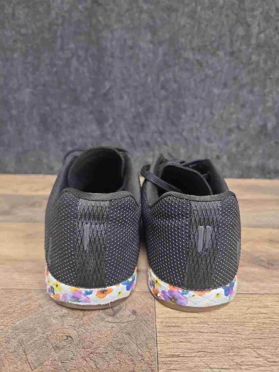 NOBULL SuperFabric Trainer Black Floral Wildflower Shoes Women's 8.5 Men's 7