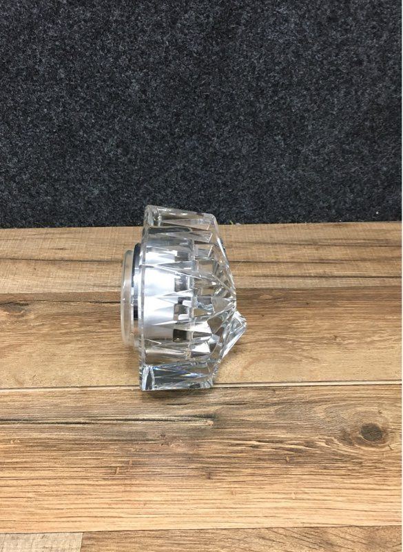 Mikasa Cut Crystal Desk Shelf Clock Vintage Quartz Austria West Germany Movement