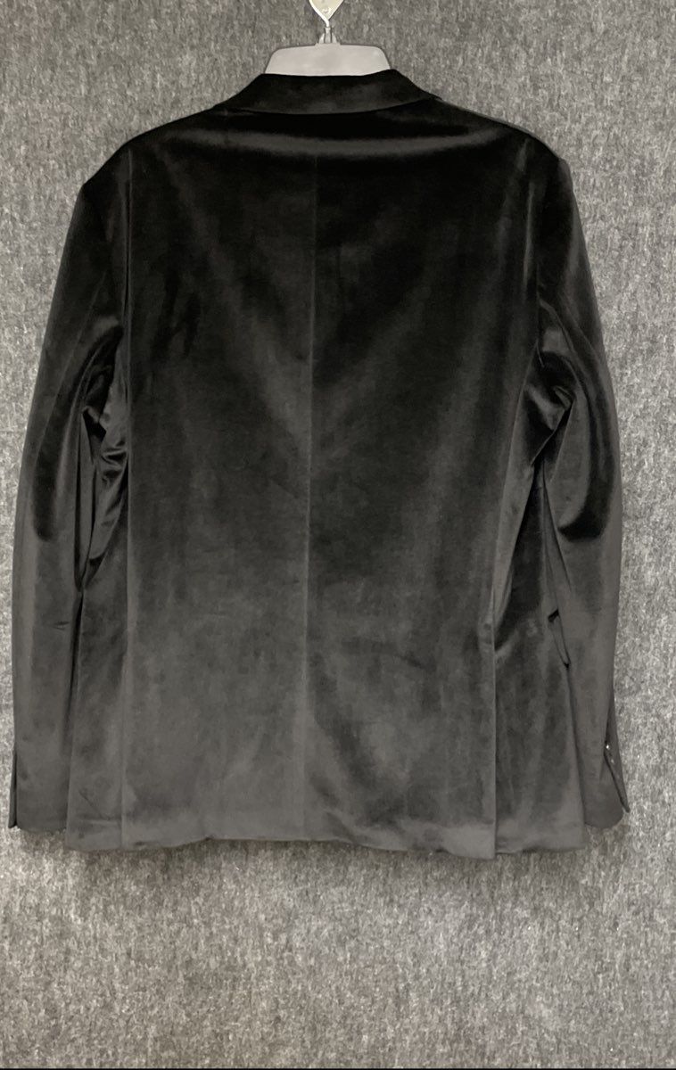 Calvin Klein Men's Blazer Black X Slim Fit Faux Suede Sz 40R