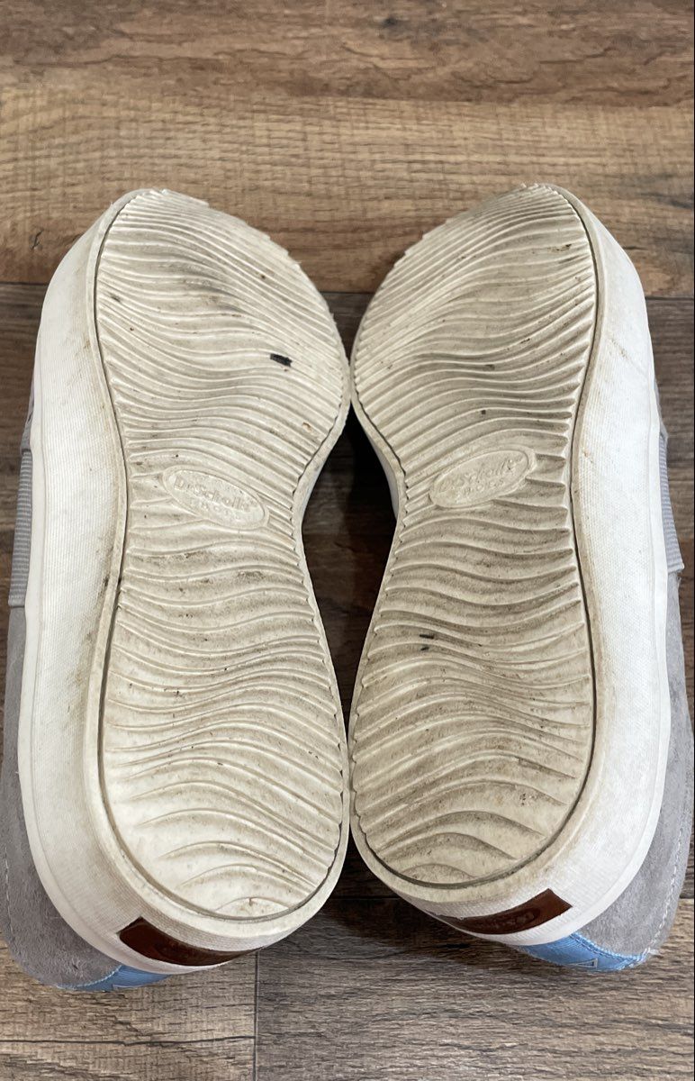 Dr. Scholl's Madison Grey Perforated Suede Slip On Sneakers Size 8.5M