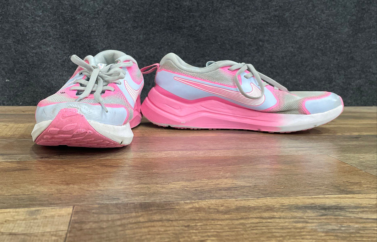 Nike Downshifter 12 Pink Blue Grey Youth Running Shoes Size 6Y