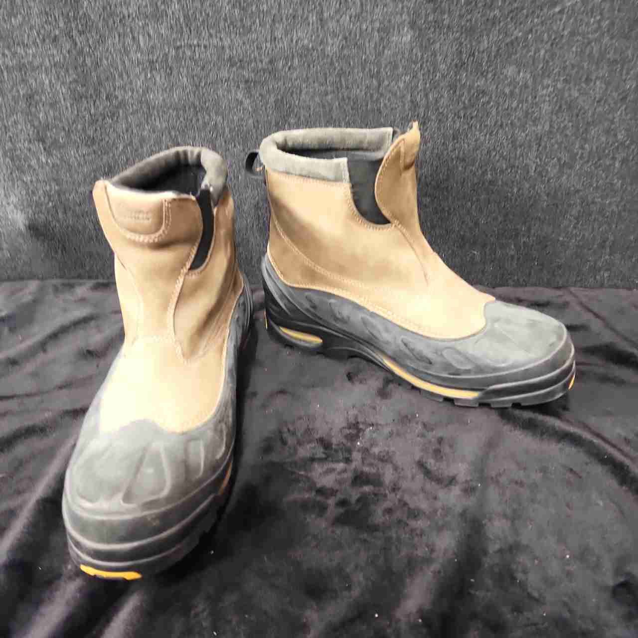 Vintage Y2K Columbia Hoodootoo BM1312 Brown Slip On Winter Boots Men's Size 10