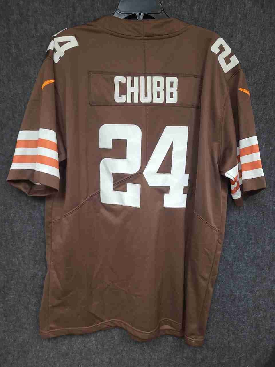 Nike Men's Cleveland Browns Nick Chubb #24 Brown Game Jersey Sz XL