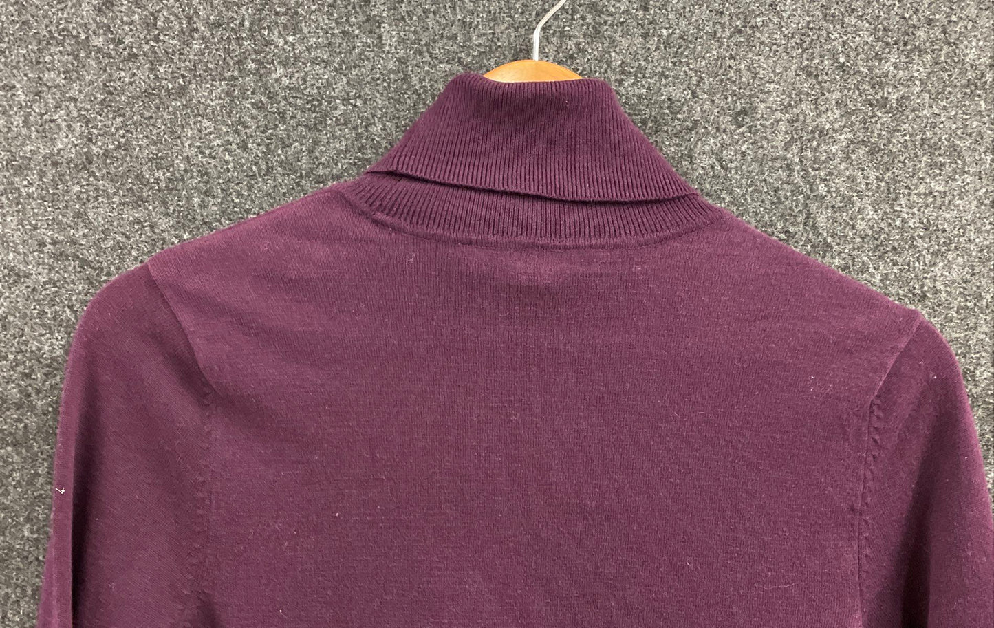 Tommy Hilfiger Women's Purple Gold Button Shoulder Turtleneck Sweater NWT Sz S