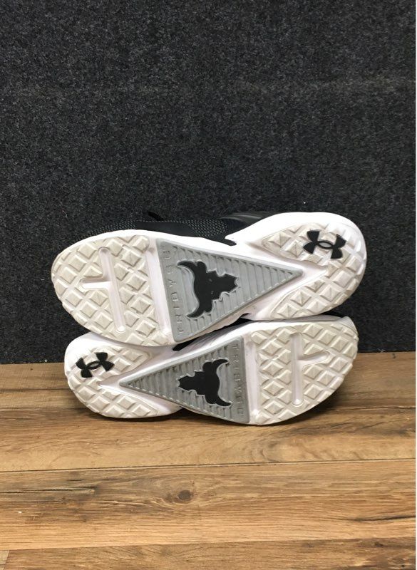 Under Armour Project Rock BSR 2 Black White Training Shoes Men's Size 13