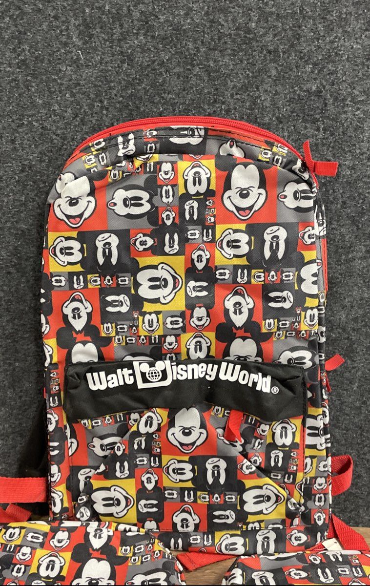 Disney Mickey Mouse Red Yellow Black White Backpack NWT Lot of 3