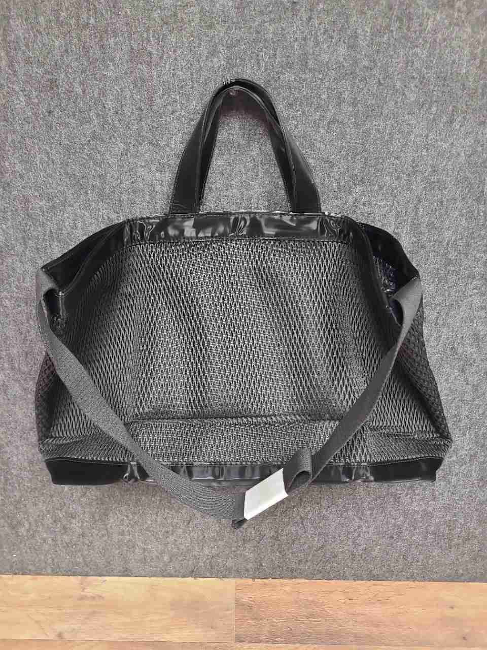 Victoria's Secret PINK VSX Black Puffer Mesh Tote Handbag Lot of 2 NWT