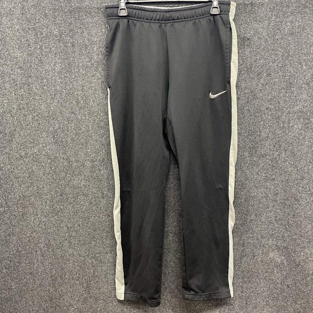 Nike Men's Therma-Fit Training Sweatpants Black Grey Side Stripe Sz M