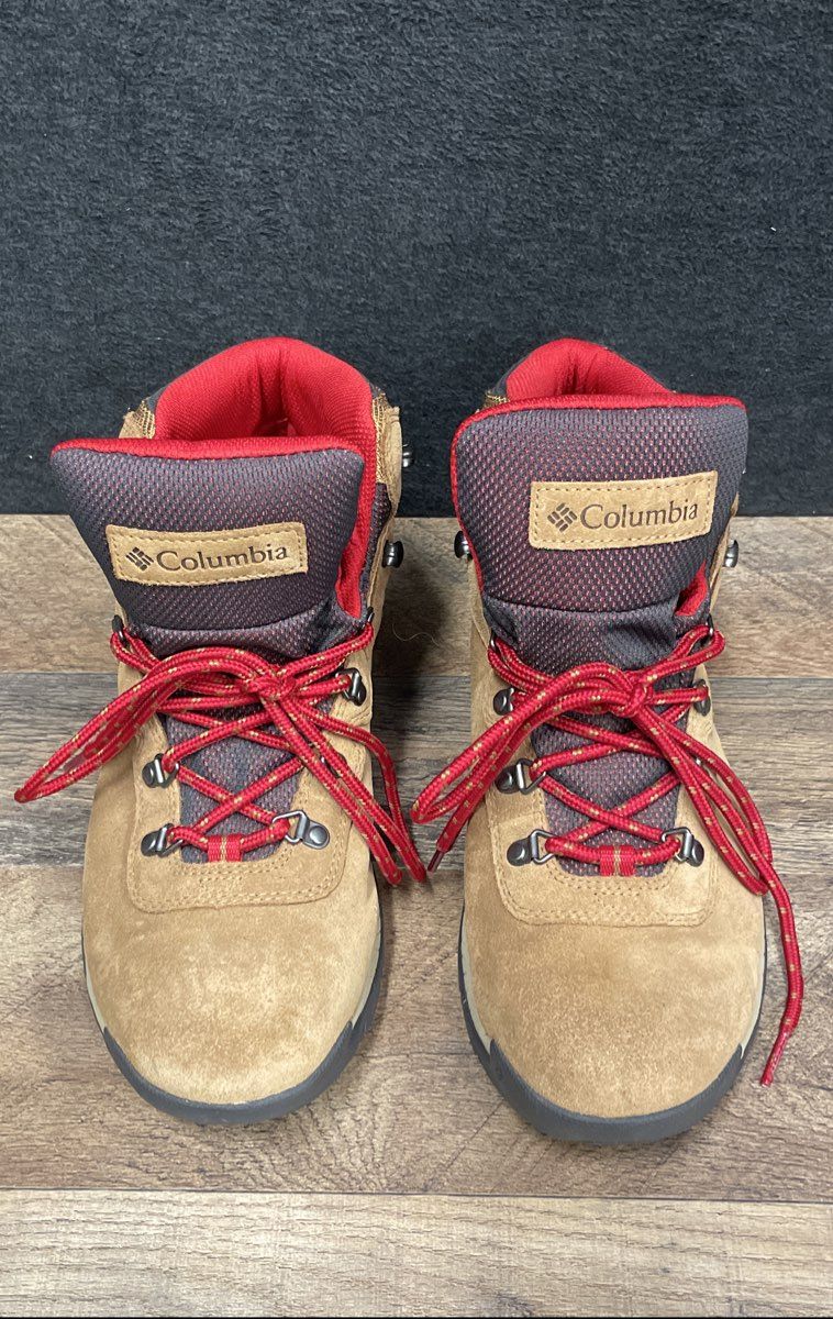 Columbia Newton Ridge Plus Waterproof Elk Red Hiking Boots Women's Size 12