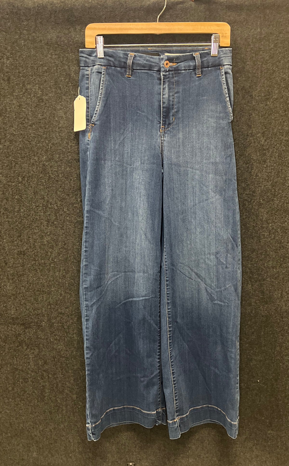 BCBGeneration Women's Blue High Rise Wide Leg Trouser Jeans Size 7/28