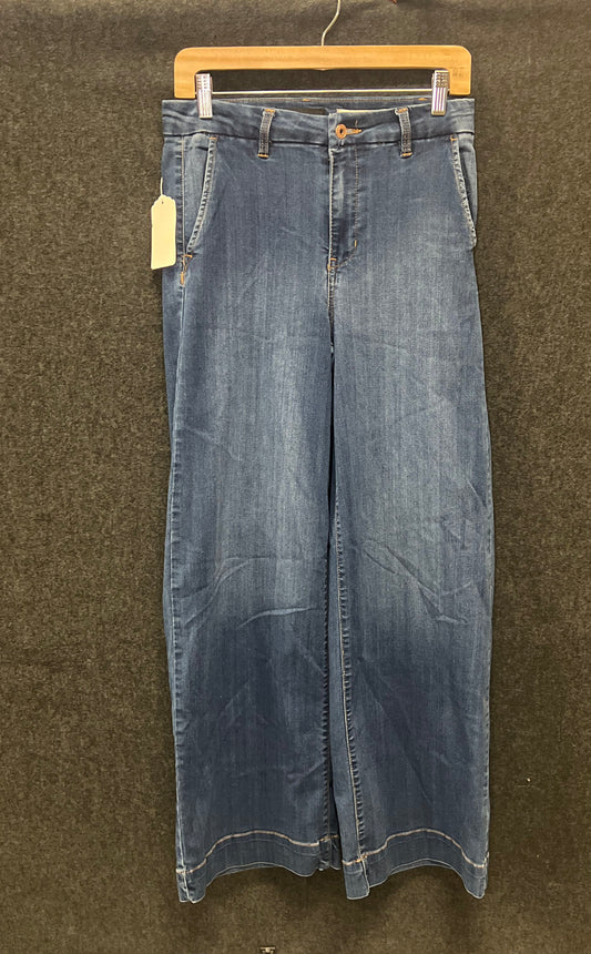 BCBGeneration Women's Blue High Rise Wide Leg Trouser Jeans Size 7/28
