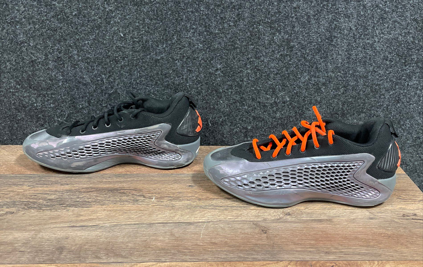 Adidas Anthony Edwards 1 AE1 Low Black Grey Orange Basketball Shoes Size 7