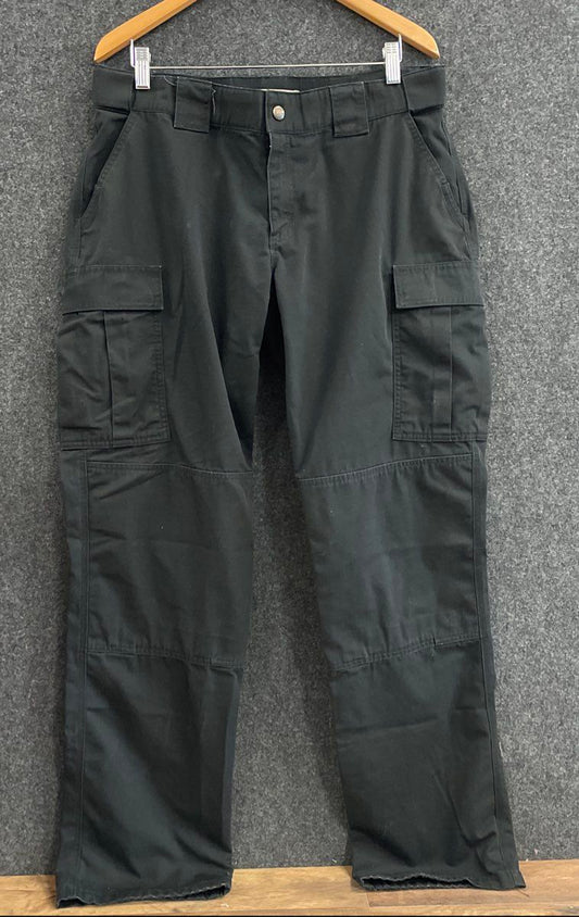 5.11 Tactical Women's Black Cargo Pants Reinforced Knees Size US 14 Long