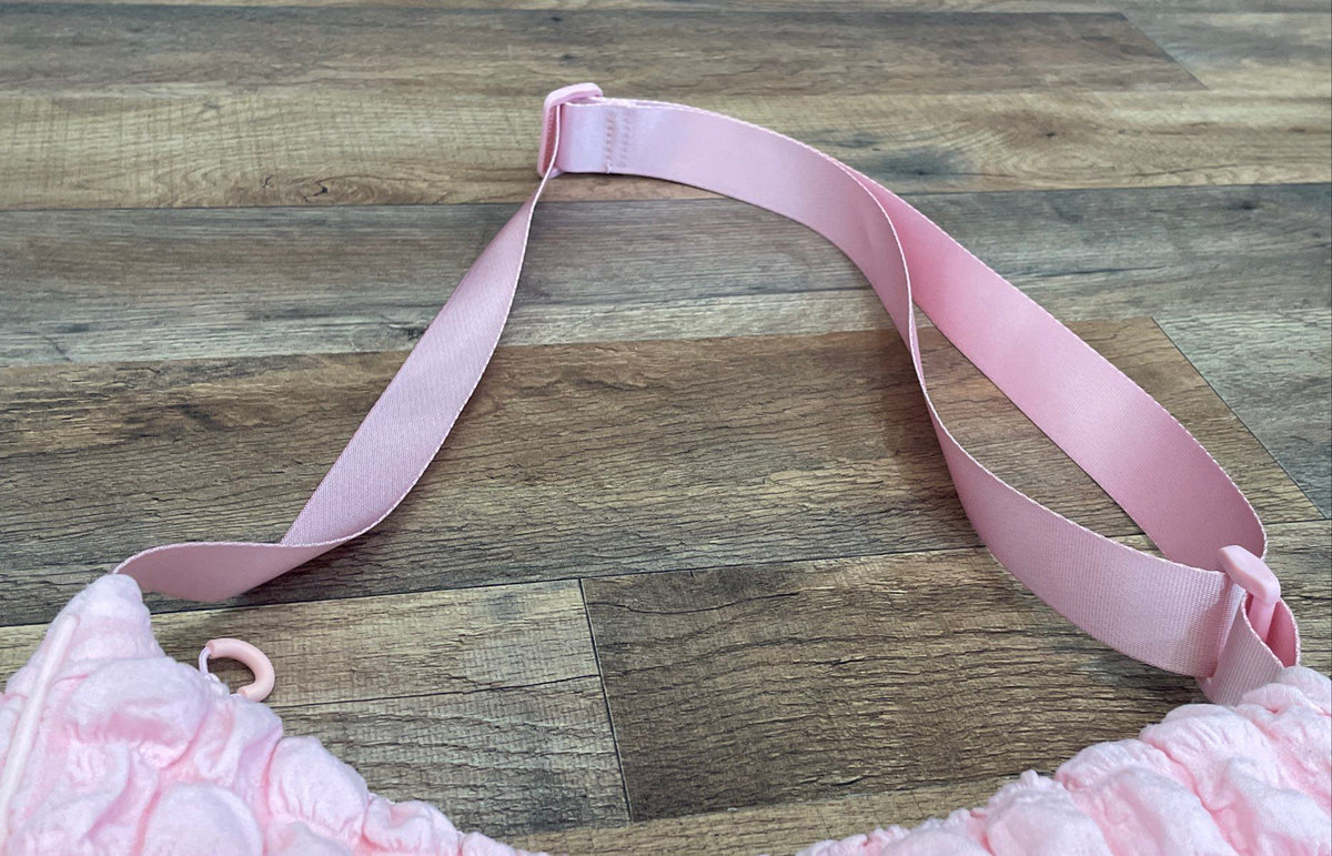Wild Fable Pink Textured Popcorn Fabric Hobo Crossbody Bag Small