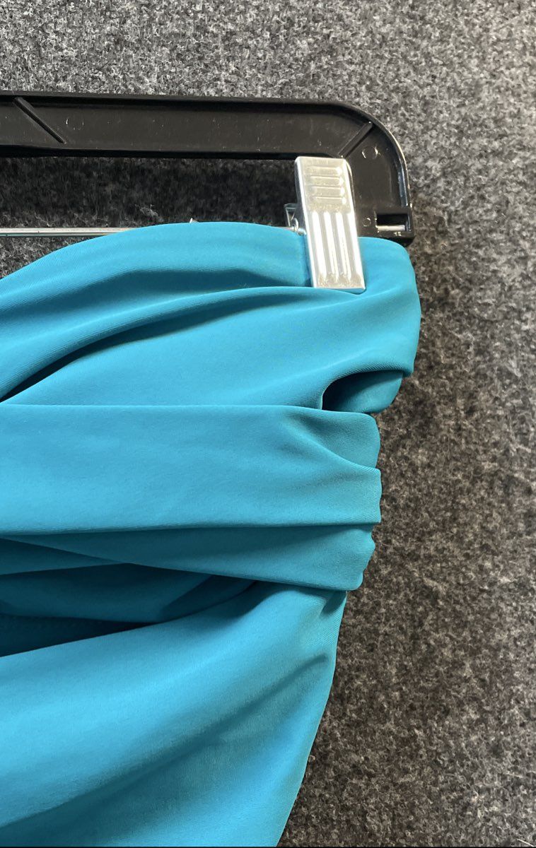 Kona Sol Women's Teal Ruched Bandeau One Piece Swimsuit NWT Sz S