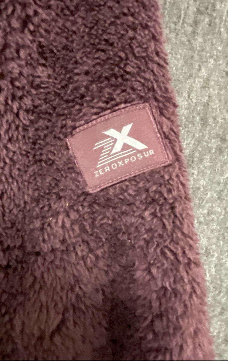 ZeroXposur Women's Purple Sherpa Fleece Full Zip High Pile Jacket Sz XL