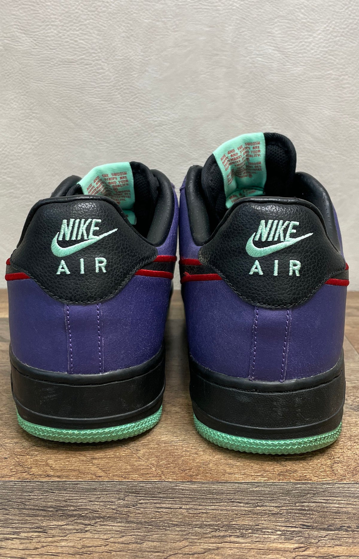 Nike Air Force 1 Low Court Purple Black Red Sneakers Size 11
