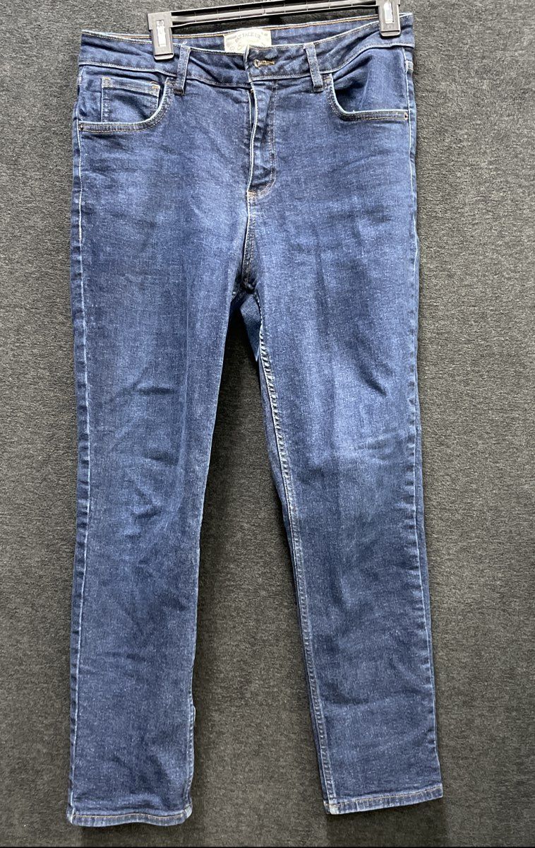 Fat Face Women's Sway Slim Eco Denim Blue Indigo Stretch Jeans Sz UK 14R