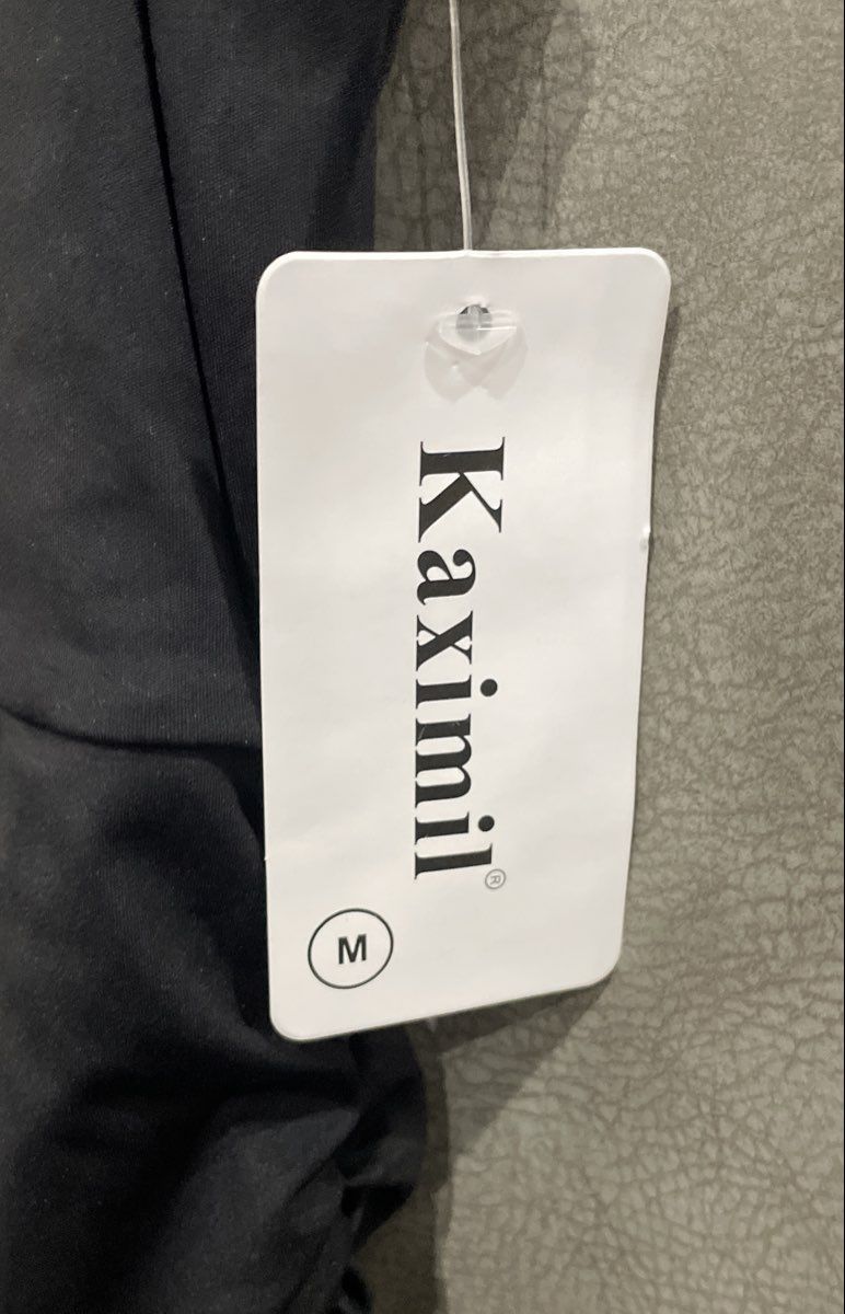 Kaximil Women's Black Sleeveless Ruched Waist Rayon Spandex Dress NWT Sz M