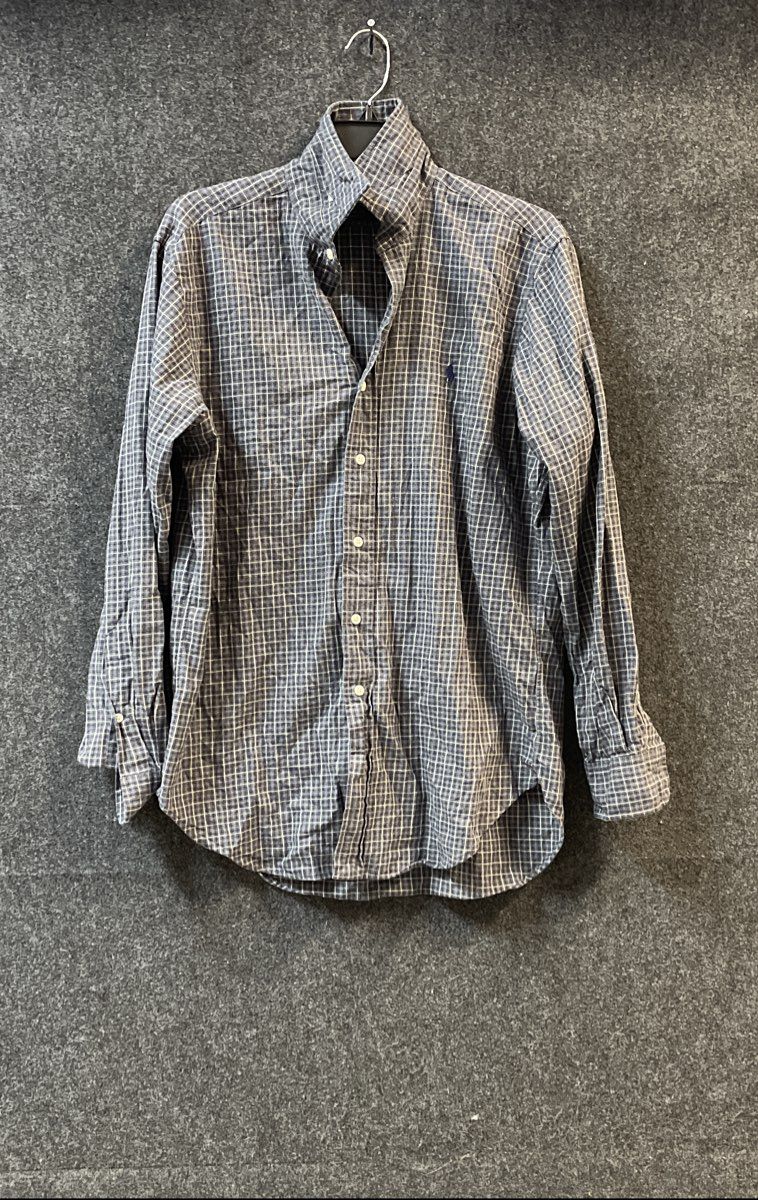 Polo Ralph Lauren Men's Stanton Classic Fit Plaid Cotton Button Down Shirt Sz M