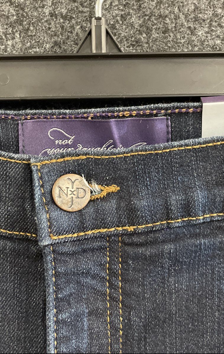 NYDJ Women's Bootcut Jeans Dark Blue Lift Tuck Technology NWT Sz 12