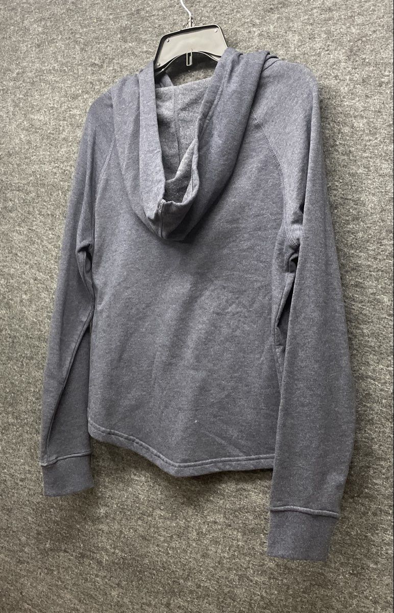 Patagonia Women's Ahnya Hoodie Heather Gray 3-Snap Fleece Pullover Size M