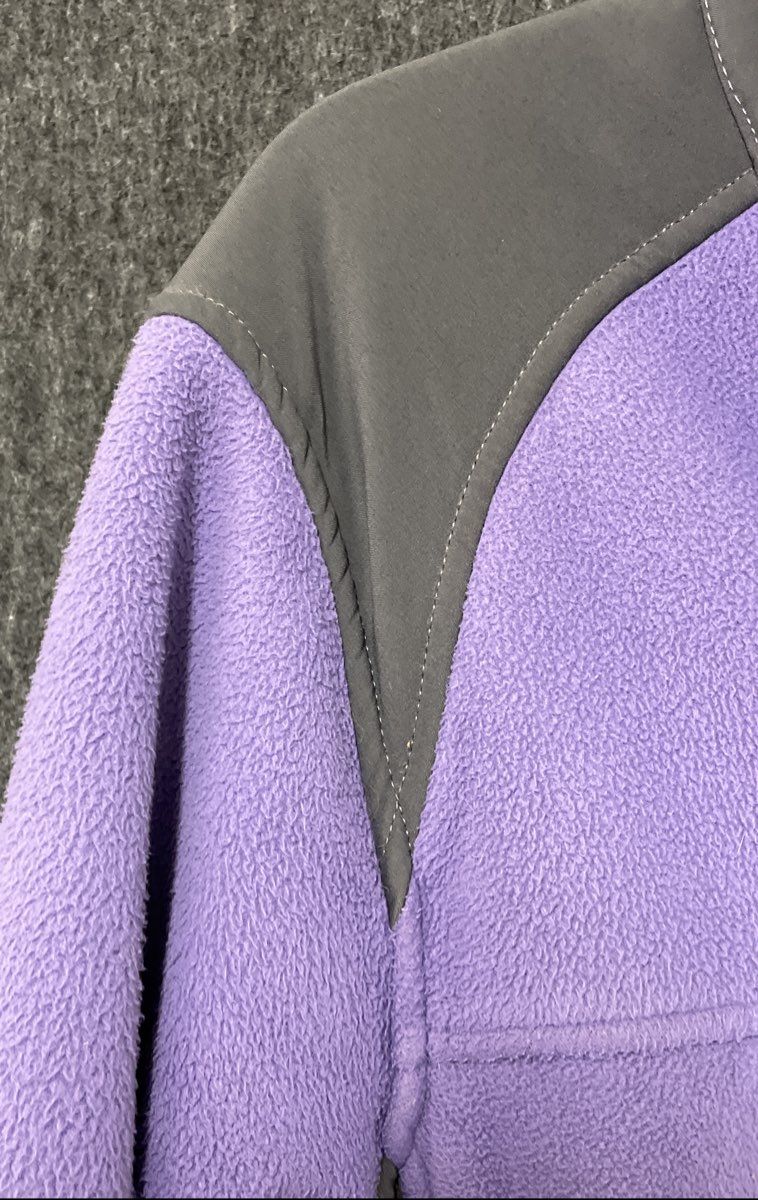 L.L. Bean Women's Pathfinder Polartec Fleece Jacket Purple Gray Size XL
