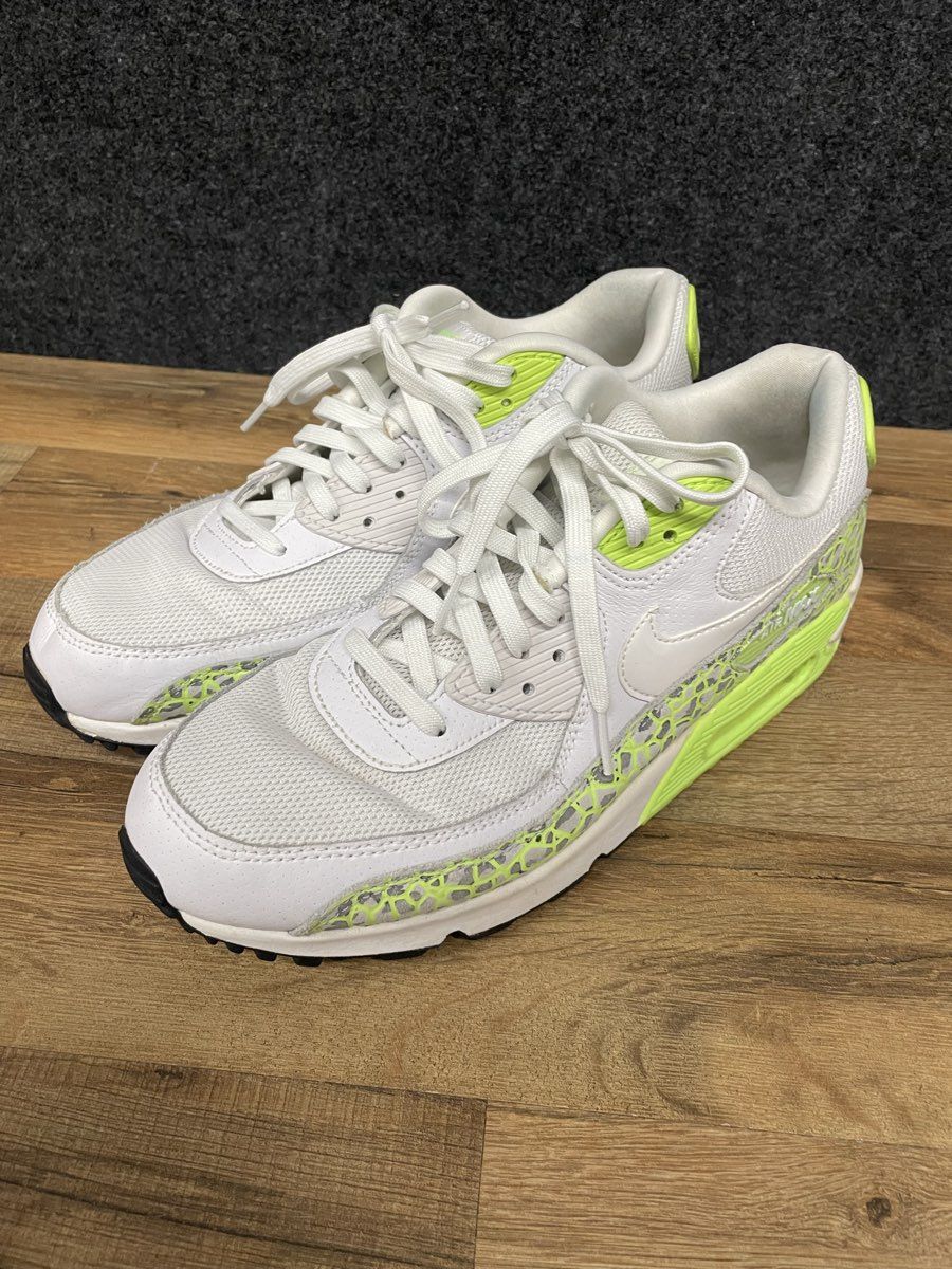 Nike Air Max 90 Premium White Ghost Green Black Women's Size 11
