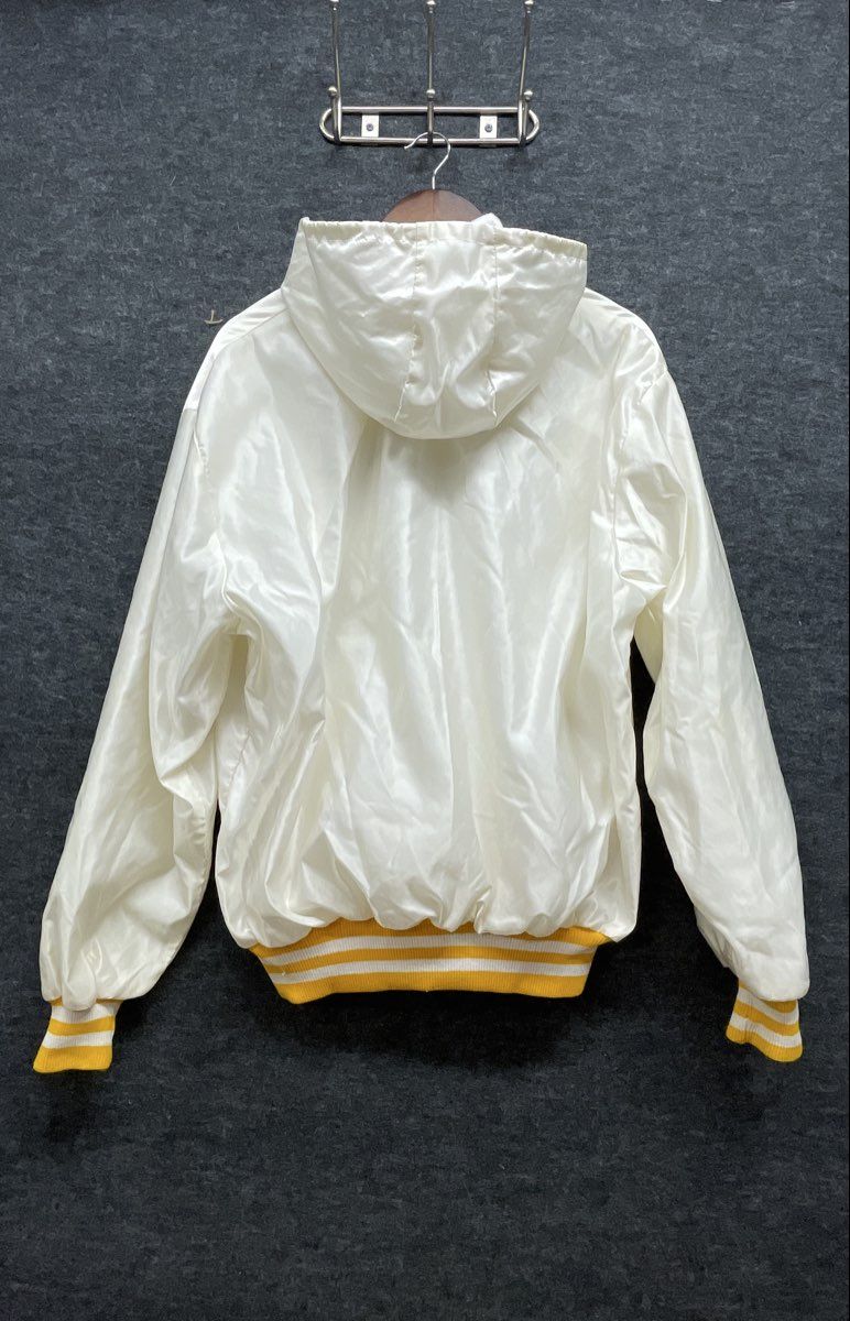 Vintage 90s DeLONG Panthers Softball 1/4 Zip Hooded Windbreaker Jacket Sz XL