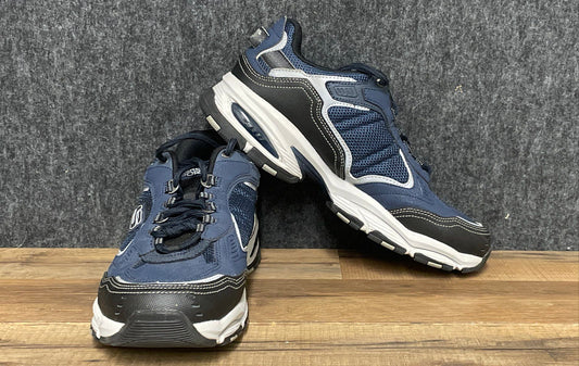 Skechers Vigor 3.0 Navy Black Men's Wide Training Sneakers Size 9