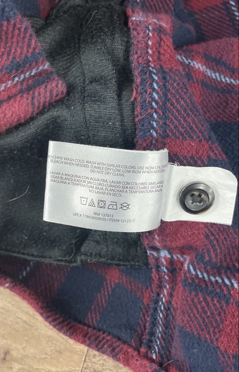 Orvis Men's Big Bear Plaid Heavyweight Flannel Button Shirt Red Sz 3XL