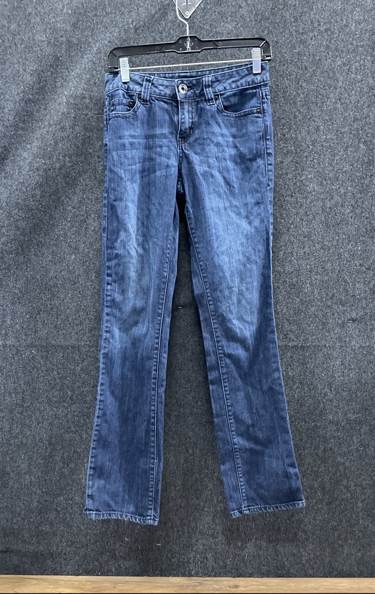 DKNY Jeans Women's Blue Straight Leg Medium Wash 5-Pocket Cotton Blend Sz 4R