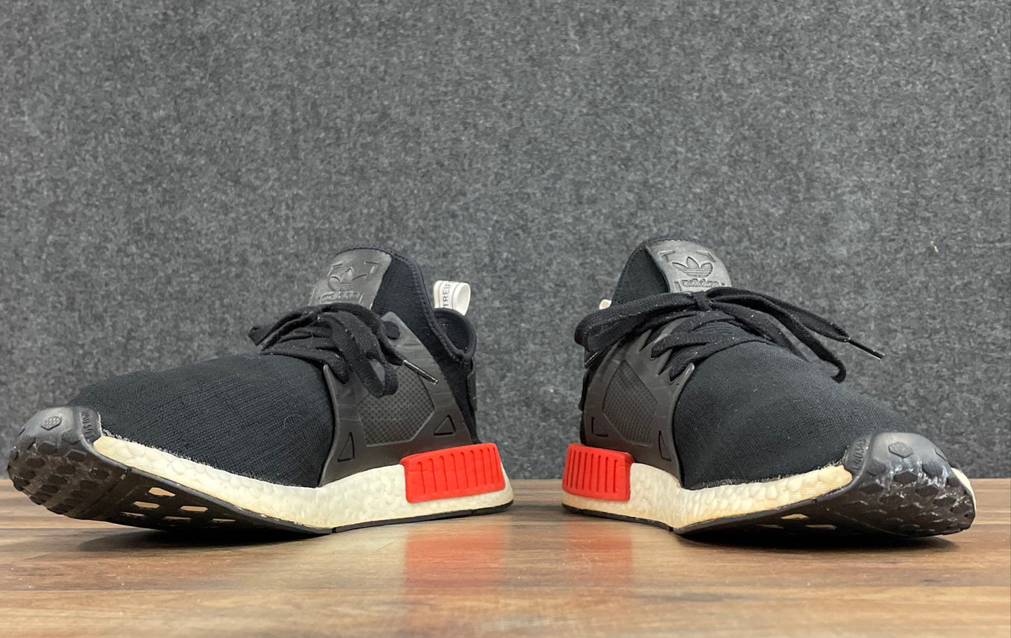 Adidas NMD_XR1 Core Black Solar Red Blue Running Sneakers Men's Size 13