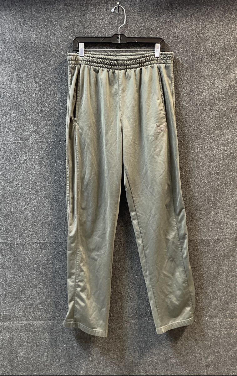 Tapout Men's Grey Polyester Track Pants Elastic Waist Embroidered Logo Sz L