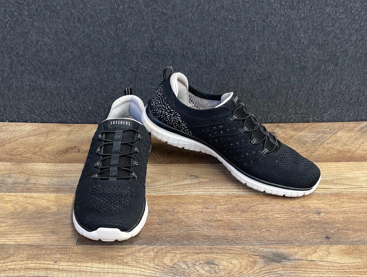 Skechers Bobs Sport B Flex Visionary Quest Black Women's Sneakers Size 10