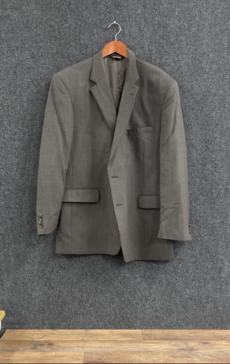 Jos. A. Bank Men's Gray 100% Wool 2-Button Blazer Sport Coat Sz 46R