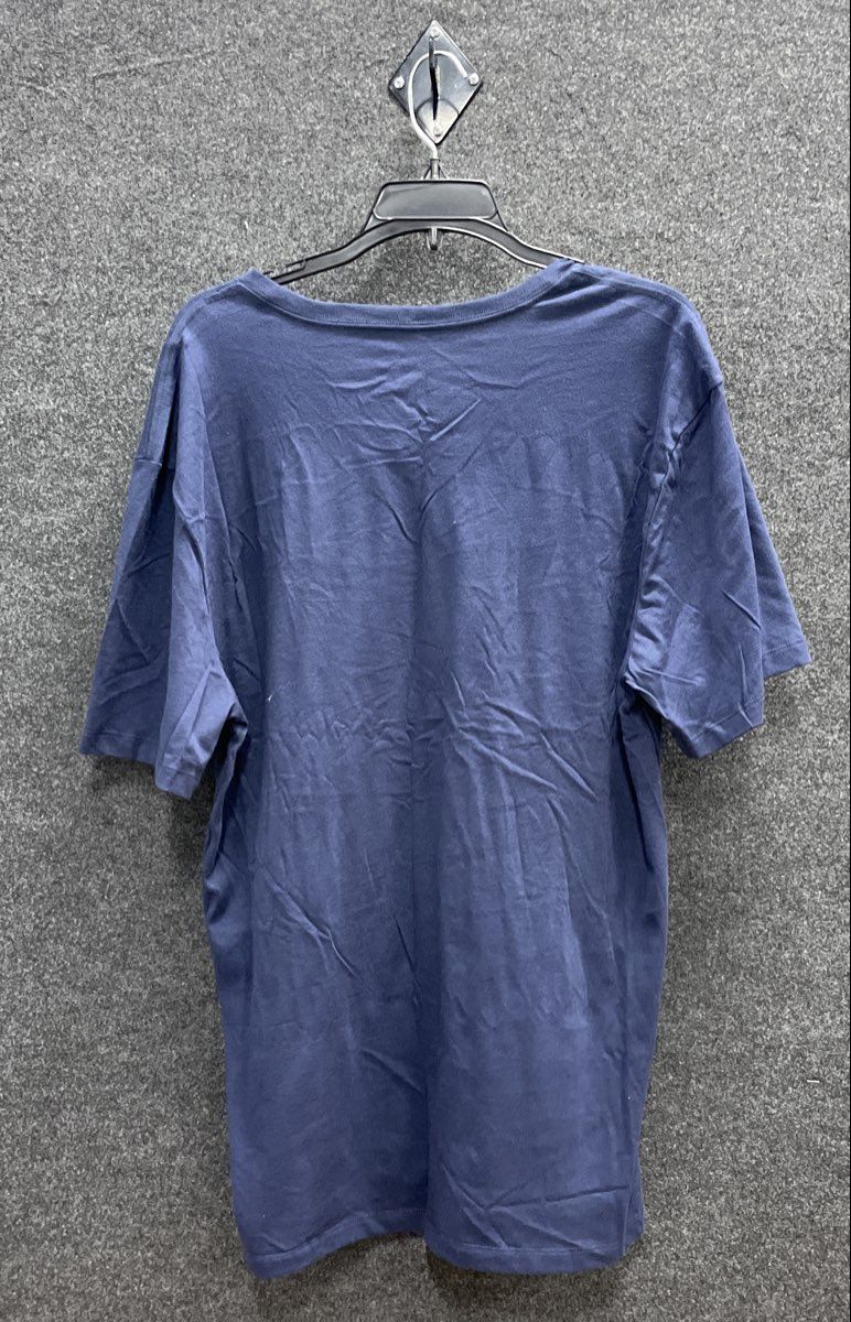 Michael Kors Men's Navy Blue V-Neck T-Shirt 100% Cotton Short Sleeve Sz XL